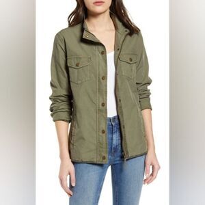 Faherty Utility Jacket in Hawkeye Green Size Large